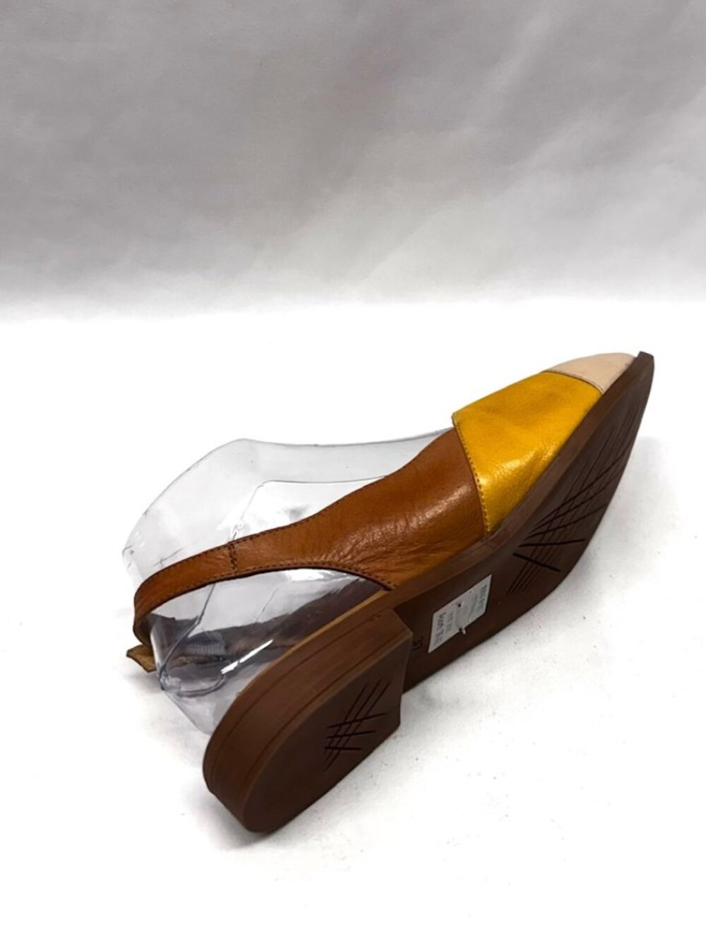 MIZ MOOZ FLORIE WOMEN'S SLING BACK LEATHER FLATS MULTI BRANDY 37EU / 7US # T-215 - Picture 5 of 5